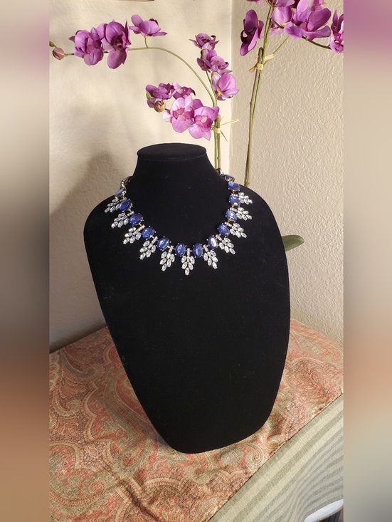 Jewelry - Statement Blue Costume Crystal Necklace - Brand Unbranded